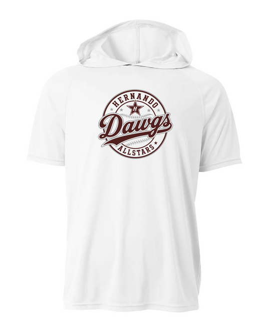 Dri-Fit Short Sleeve Performance Hoodie - White