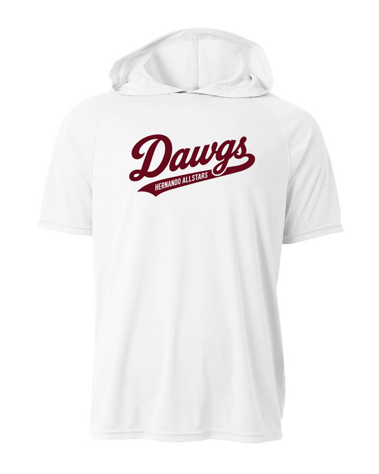 Dri-Fit Short Sleeve Performance Hoodie - White