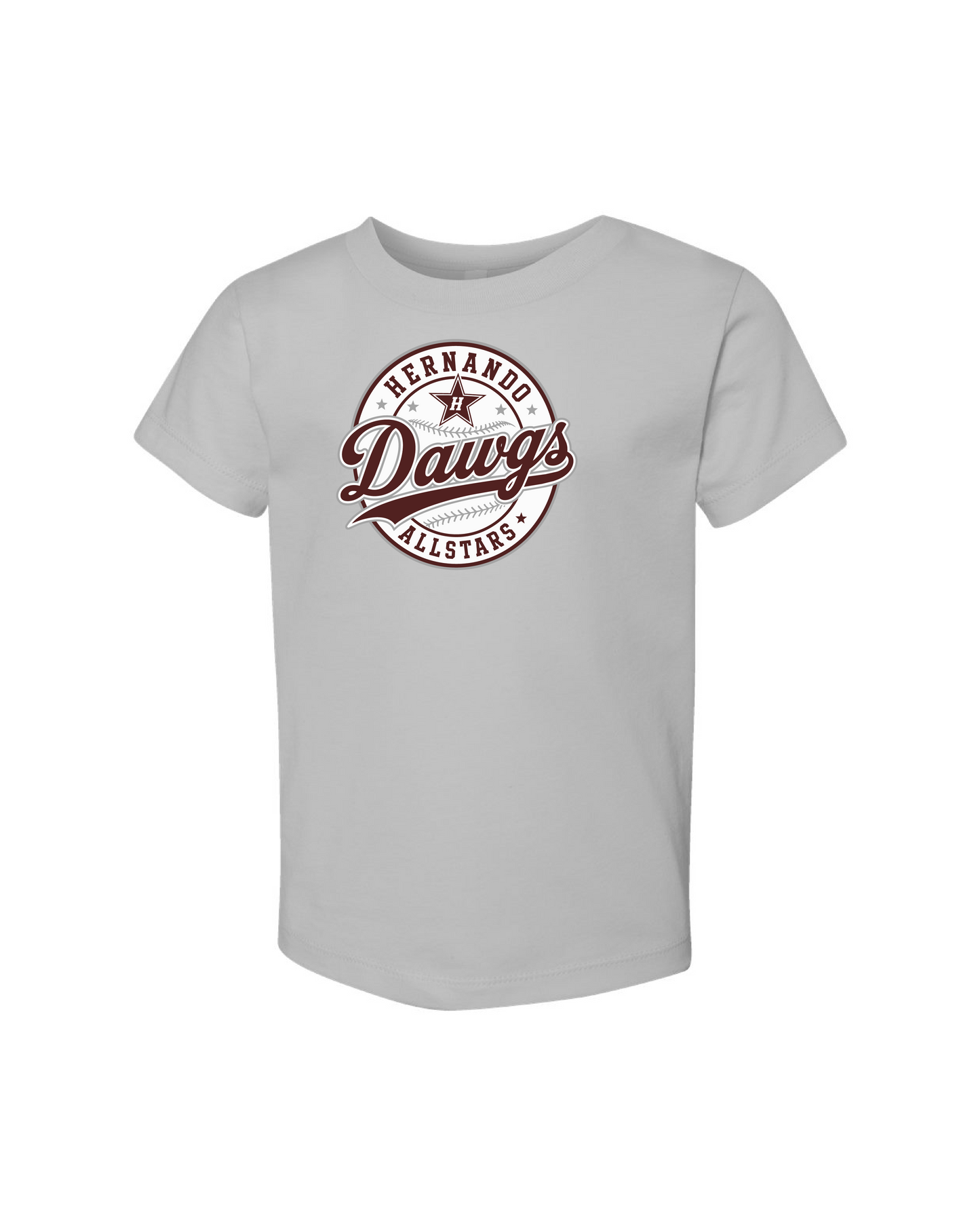 Toddler 100% Cotton Tee - Silver