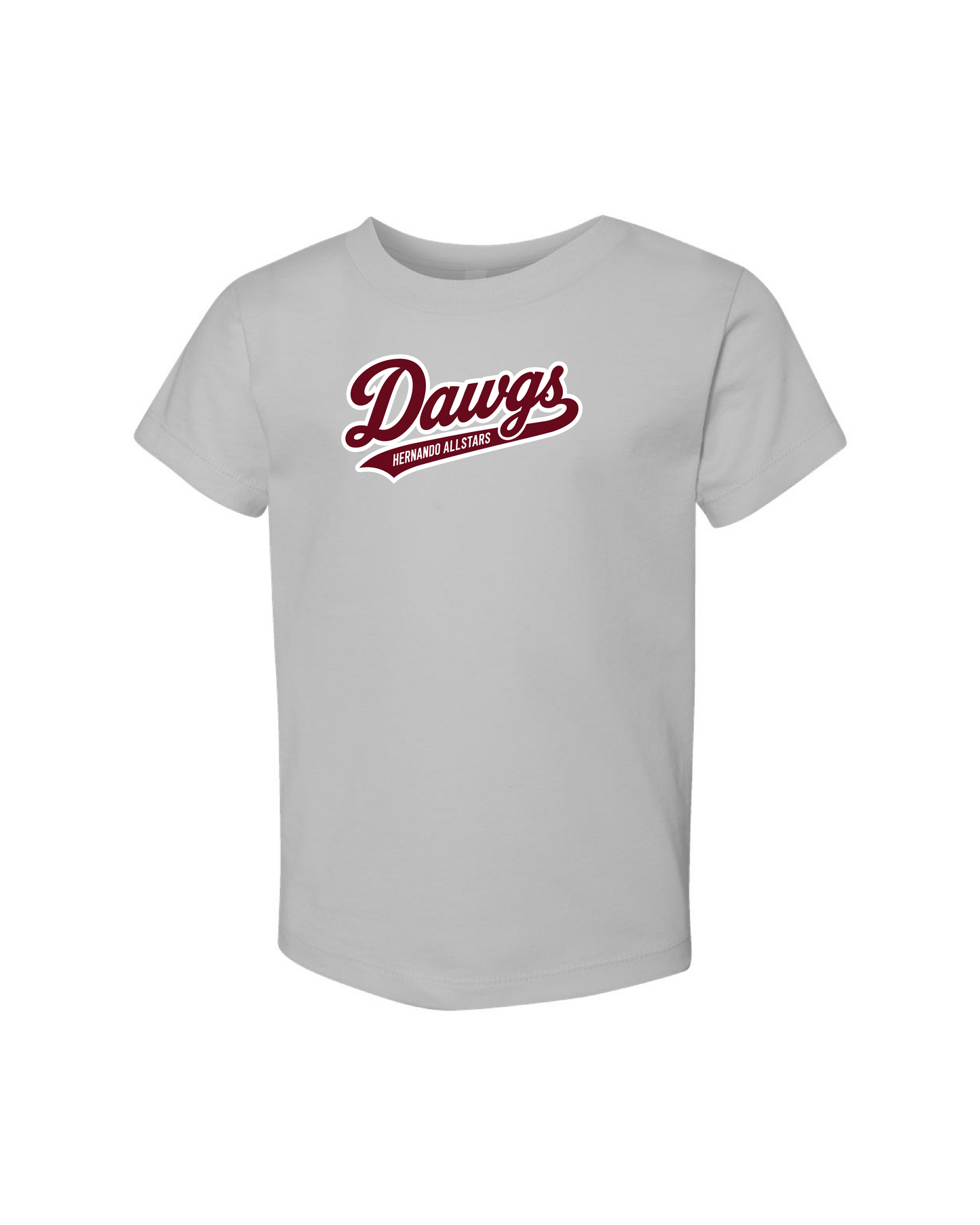 Toddler 100% Cotton Tee - Silver