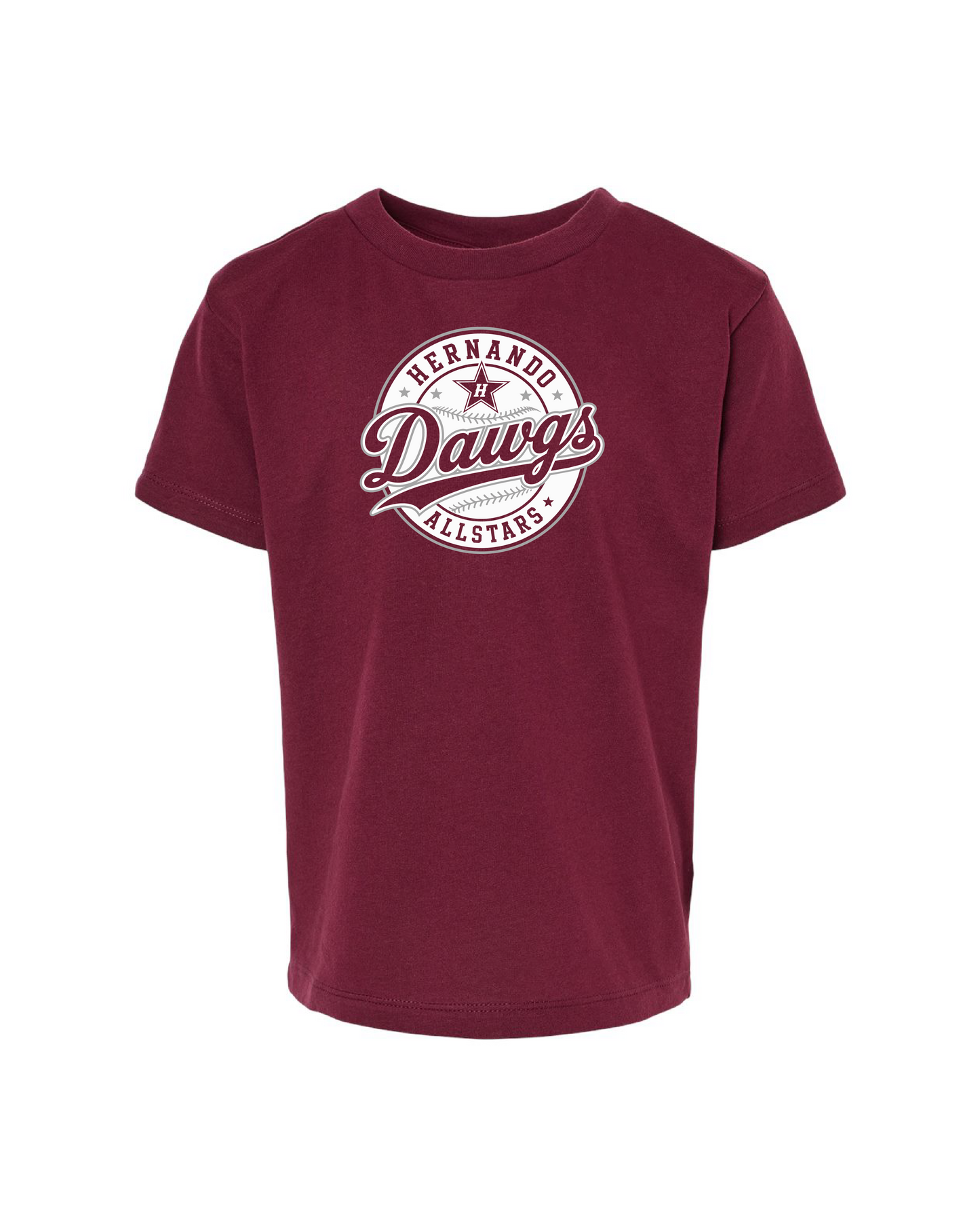 Toddler 100% Cotton Tee - Maroon