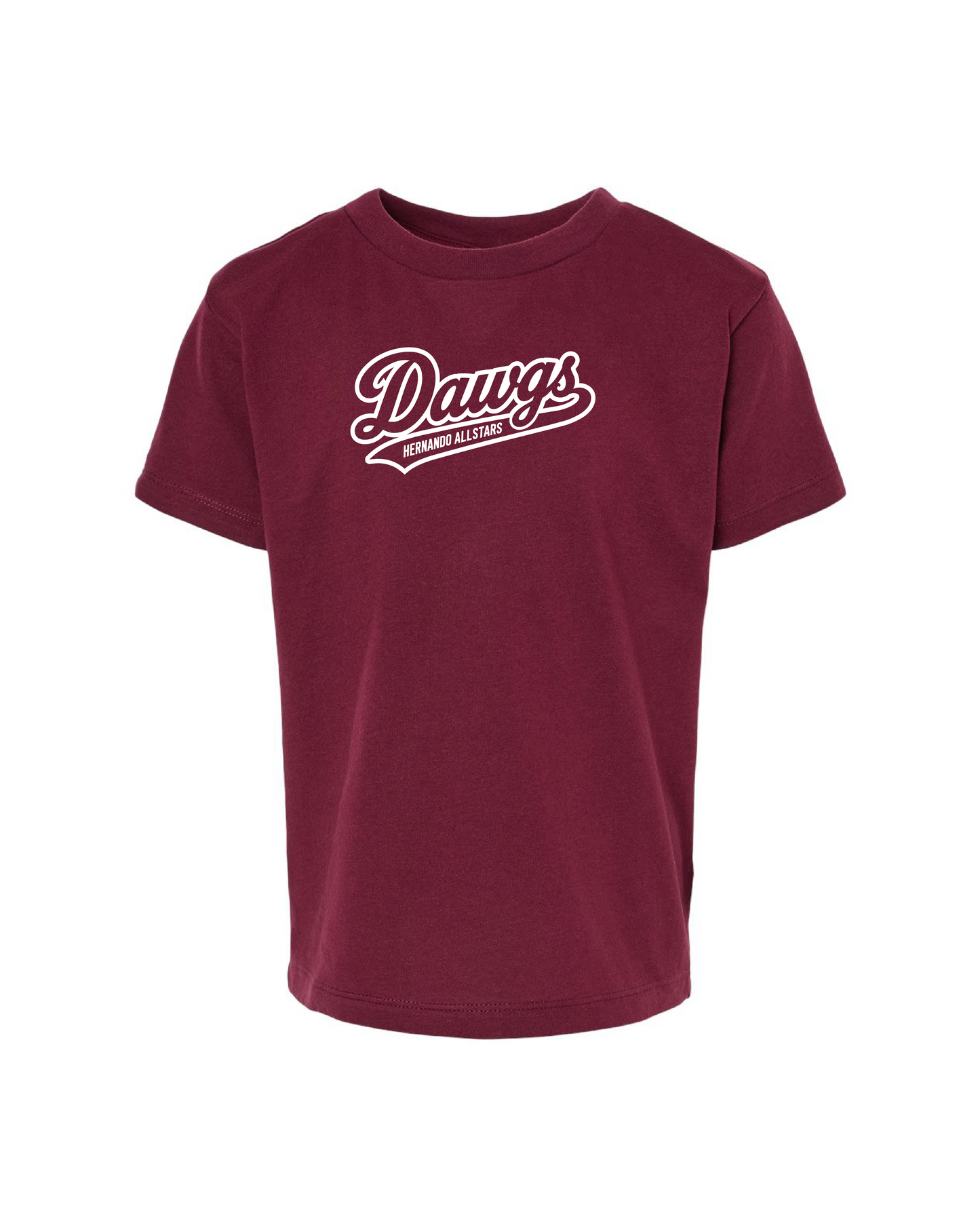 Toddler 100% Cotton Tee - Maroon