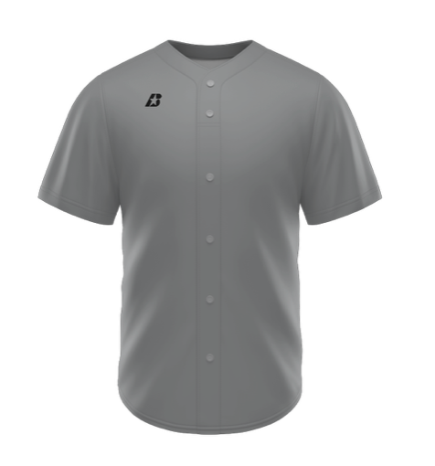 Baseball Faux Full Button Jersey