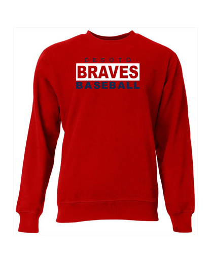 Braves Fleece Sweatshirt - Red