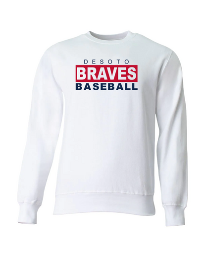 Braves Fleece Sweatshirt - White