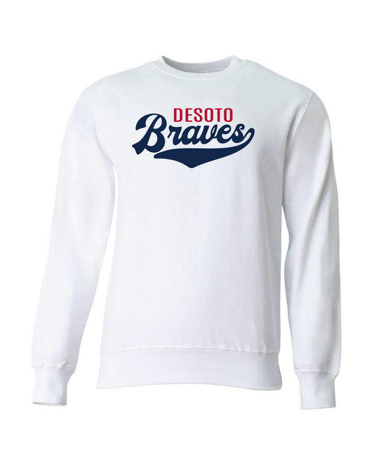 Braves Fleece Sweatshirt - White
