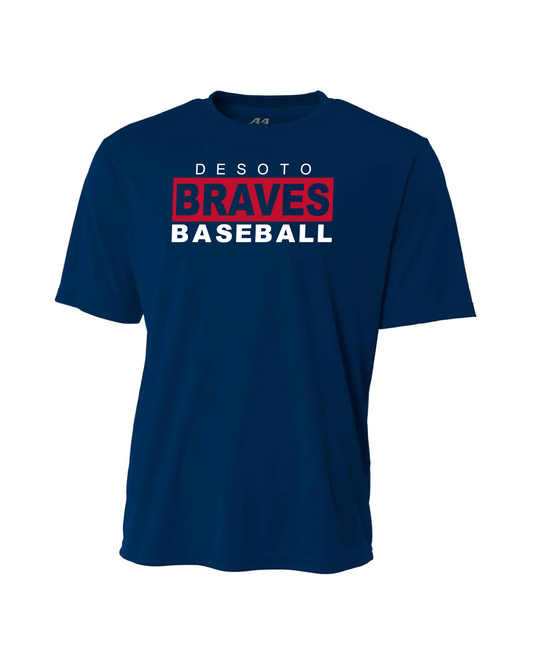 Braves Dri-Fit Performance T-Shirt - Navy