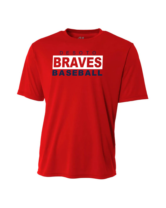 Braves Dri-Fit Performance T-Shirt - Red