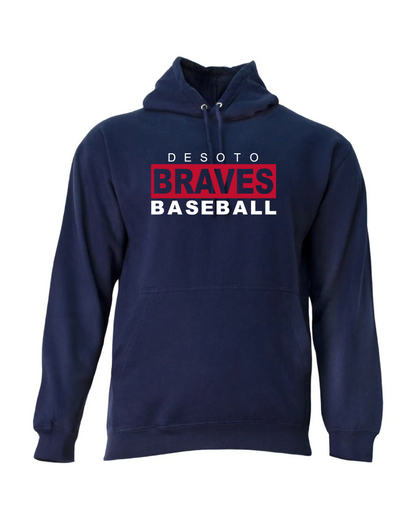 Braves Fleece Hoodie - Navy