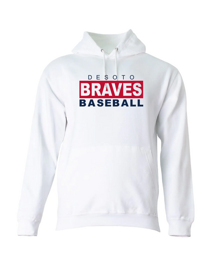 Braves Fleece Hoodie - White
