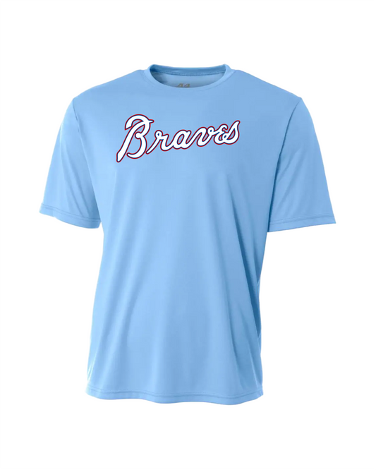Braves Dri-Fit Performance T-Shirt - Columbia Blue