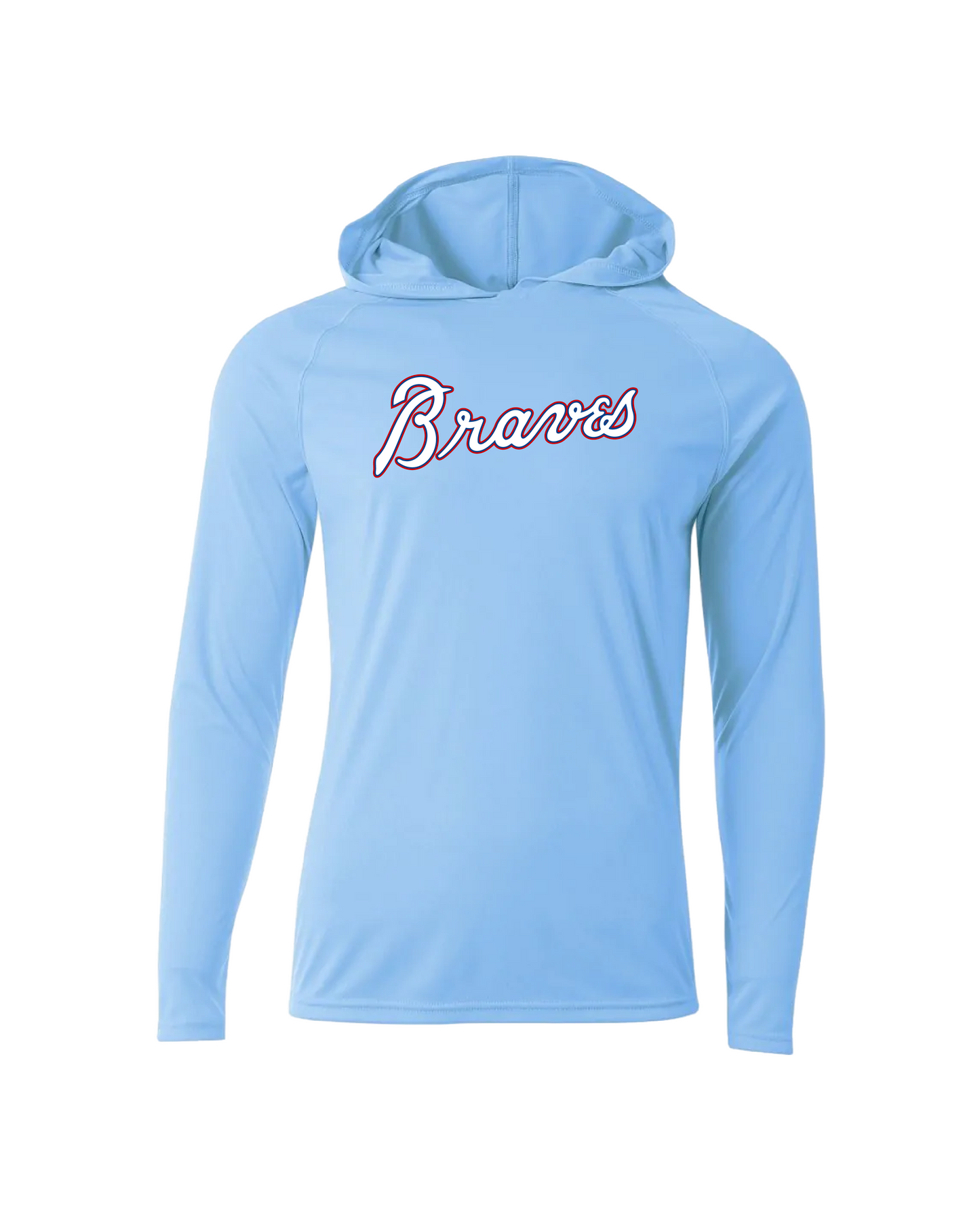 Braves Dri-Fit Performance Hoodie - Columbia Blue