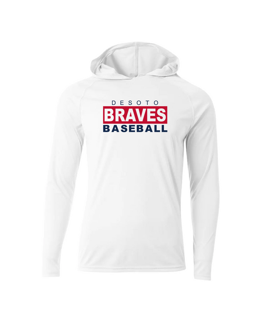 Braves Dri-Fit Performance Hoodie - White